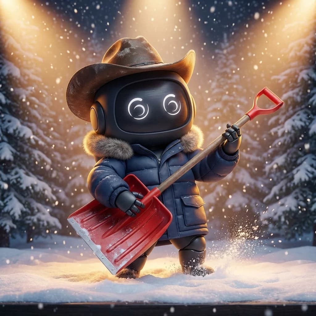 Mascot as a music conductor with social engagement icons